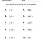 Free Printable Absolute Value Worksheet For Eighth Grade inside Multiplication Worksheets 8Th