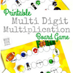 Free Printable Multi Digit Multiplication Board Game | Money intended for Printable Multiplication Board Games