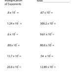 Free Printable Multiplication Of Exponents Worksheet For Inside Multiplication Worksheets 8Th