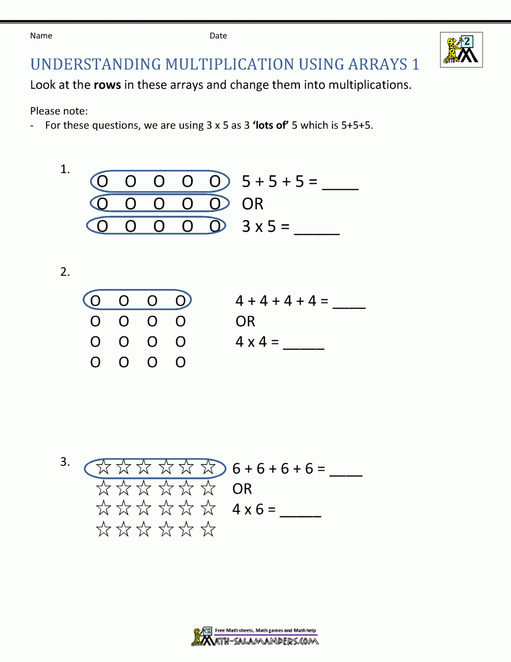 Free Printable Multiplication Worksheets 2Nd Ade Reading with Free Printable Multiplication Problems