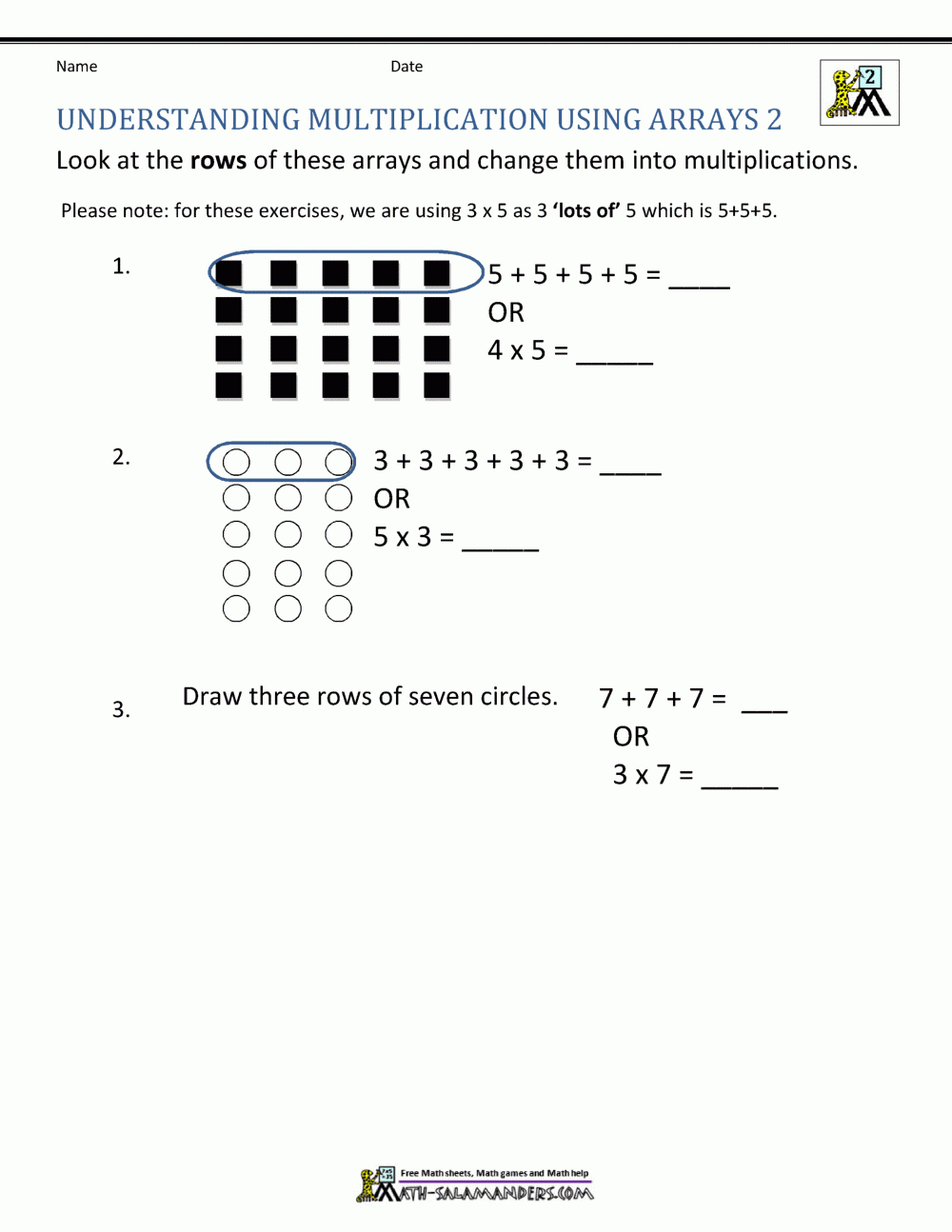 Free Printable Multiplication Worksheets 2Nd Grade Kids for Multiplication Jigsaw Printable