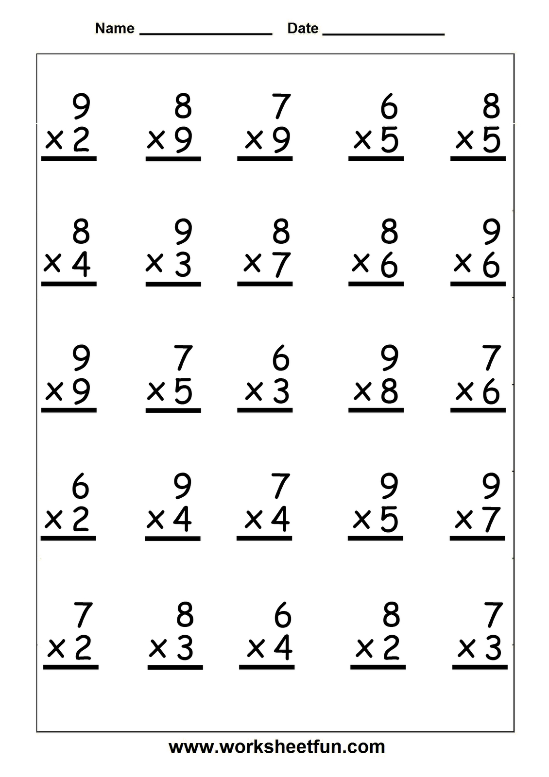 Free Printable Multiplication Worksheets | Multiplication regarding Printable Multiplication Worksheets 2S Free Printable Multiplication Worksheets | Multiplication regarding Printable Multiplication Worksheets 2S