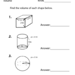 Free Printable Volume Worksheet For Eighth Grade inside Printable Multiplication Worksheets 8Th Grade