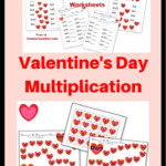 Free Valentine's Multiplication Worksheets And Game Boards with Multiplication Lapbook Printable