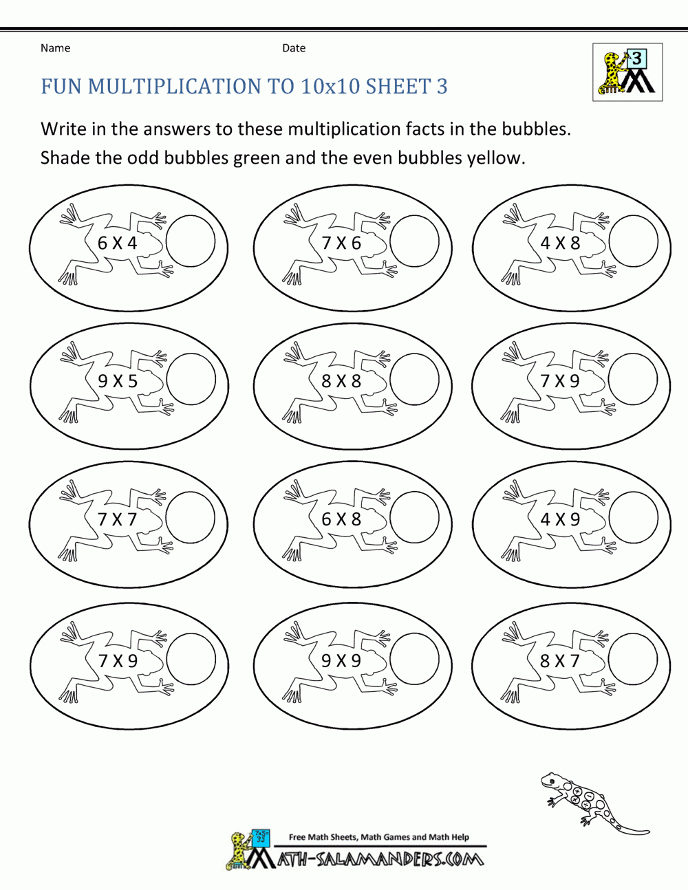 Fun Multiplication Worksheets To 10X10 inside Multiplication Worksheets Year 3 Fun Multiplication Worksheets To 10X10 inside Multiplication Worksheets Year 3