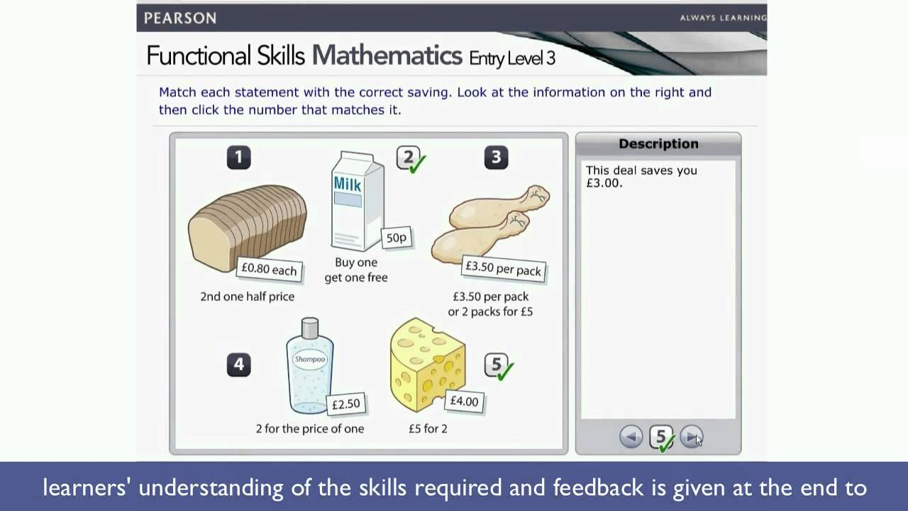 Functional Skills Mathematics Entry Level 3 Demonstration Video within Multiplication Worksheets Entry Level 3