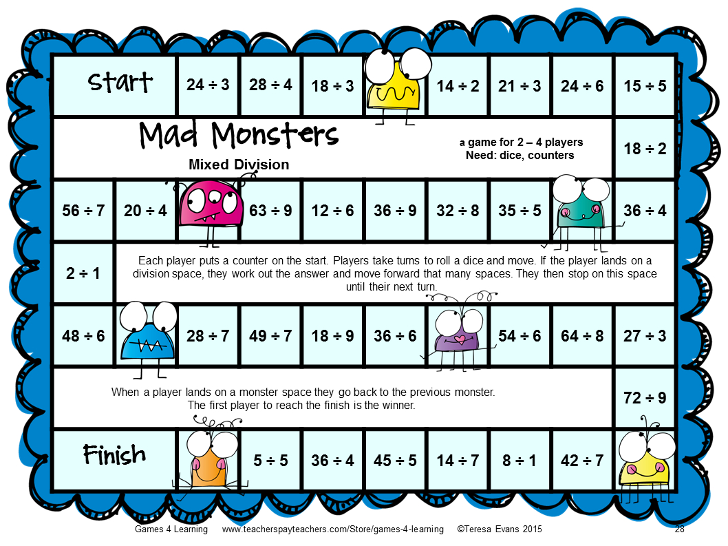 Games Educational: Monster Math Games Makeover! with regard to Printable Multiplication Board Games Games Educational: Monster Math Games Makeover! with regard to Printable Multiplication Board Games