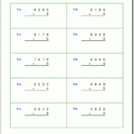 Grade 4 Multiplication Worksheets for Printable Multiplication Sheets Grade 4
