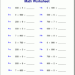 Grade 4 Multiplication Worksheets Inside Multiplication Worksheets 7 Grade