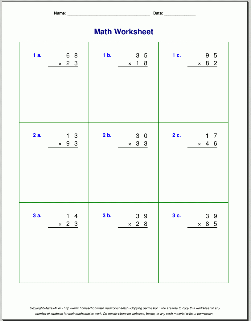 Grade 4 Multiplication Worksheets regarding Printable Multiplication Sheets Grade 4 Grade 4 Multiplication Worksheets regarding Printable Multiplication Sheets Grade 4