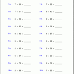 Grade 5 Multiplication Worksheets for Multiplication Worksheets 4S And 5S