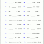 Grade 5 Multiplication Worksheets inside Multiplication Worksheets Year 3 Pdf