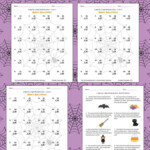 Halloween Math 2 Digit2 Digit Multiplication Worksheets with Multiplication Houses Printable