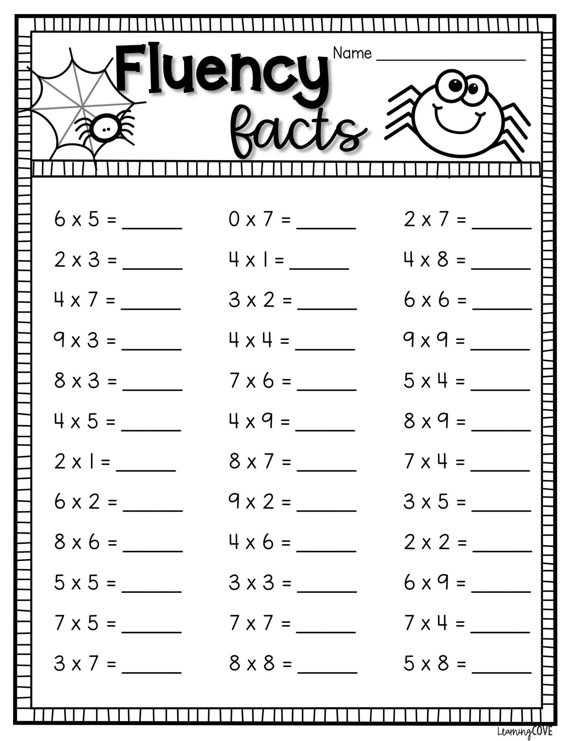 Halloween Math Multiplication Worksheets in Multiplication Worksheets Halloween