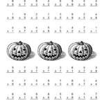 Halloween Math Worksheets |  Operations -- Multiplication inside Multiplication Worksheets Halloween