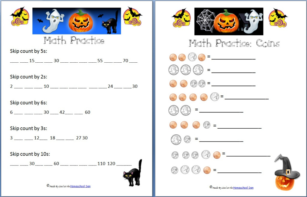 Holiday: Halloween Archives - Homeschool Den regarding Multiplication Worksheets Halloween