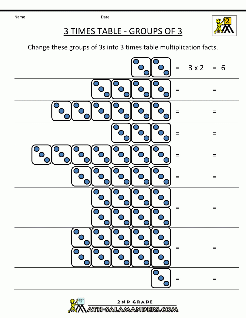 Image Result For 3 Times Multiplication With Pictures with regard to Multiplication Worksheets Ks2 Printable