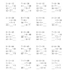 Inverse Relationships    Multiplication And Division All Intended For Worksheets In Multiplication And Division