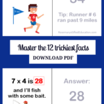 Master The Facts Students Have The Most Trouble Remembering for Free Printable Multiplication Rhymes