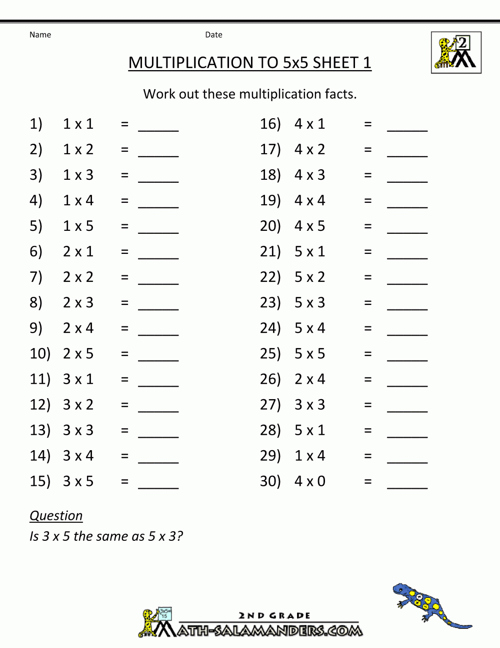 Math Multiplication Worksheets | Free Multiplication with regard to Printable Multiplication 2X2