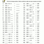 Math Place Value Worksheets To Hundreds With Multiplication Worksheets 8 Grade