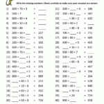 Math Place Value Worksheets To Hundreds with Multiplication Worksheets 8 Grade