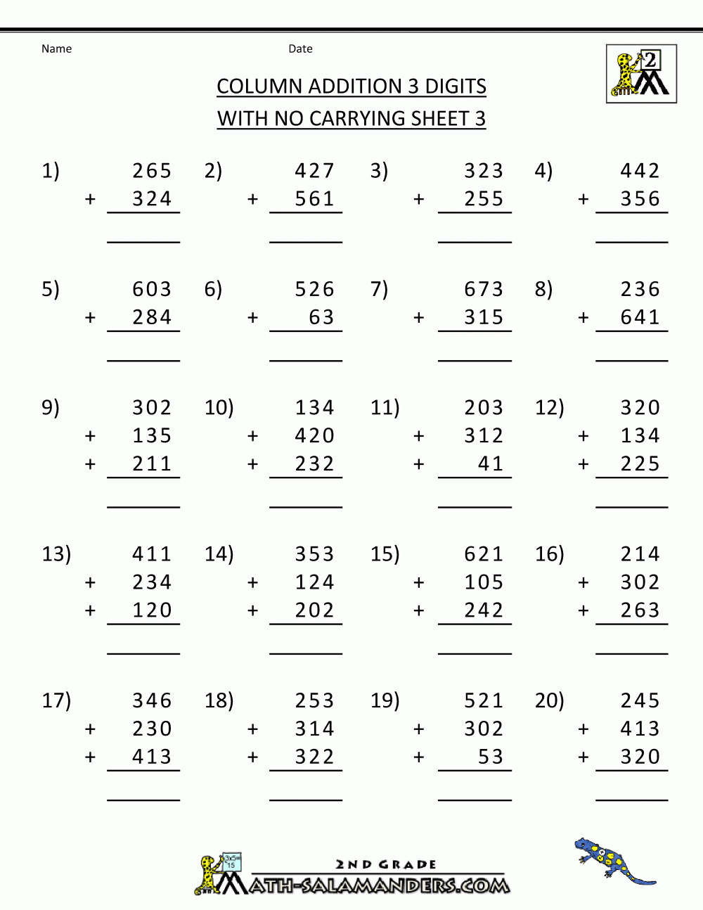 Math Worksheets For 3Rd Grade | Second Grade Math Worksheets within Printable Multiplication For 3Rd Grade