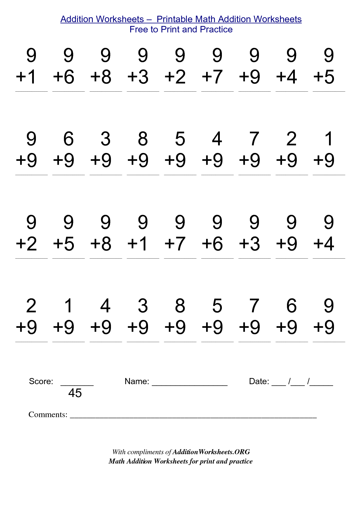 Math Worksheets For Free To Print - Alot regarding Printable Multiplication Worksheets Free