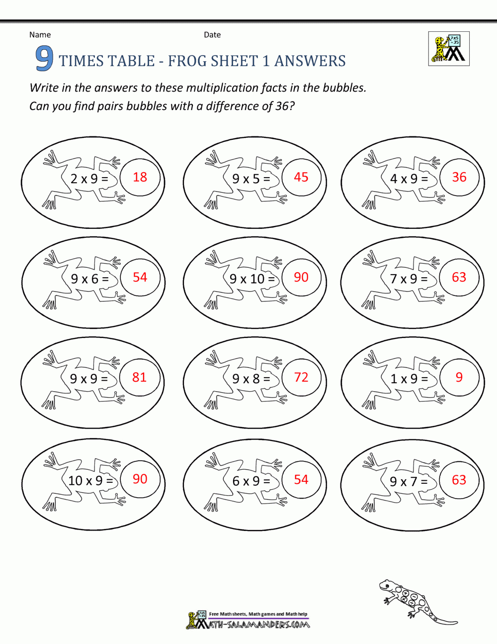 Maths Times Tables Worksheets - 9 Times Table with regard to Multiplication Worksheets Ks2 Pdf