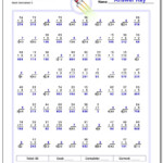 Mixed Multiplication And Division in Printable Multiplication Exercises