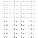 Mixed Multiplication Facts | Bukan Printable Website inside Printable Multiplication Test