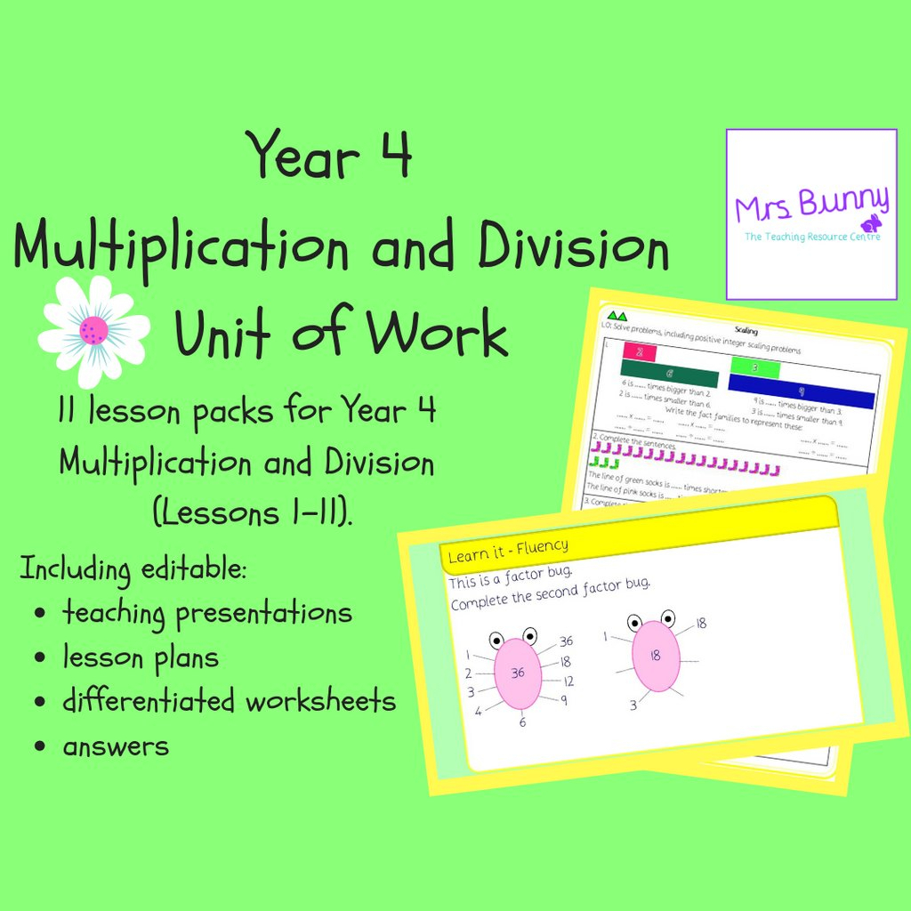 Mrs Bunny On Twitter: &amp;quot;11 Hours Of Lessons Available For with Multiplication Worksheets Year 3 Tes