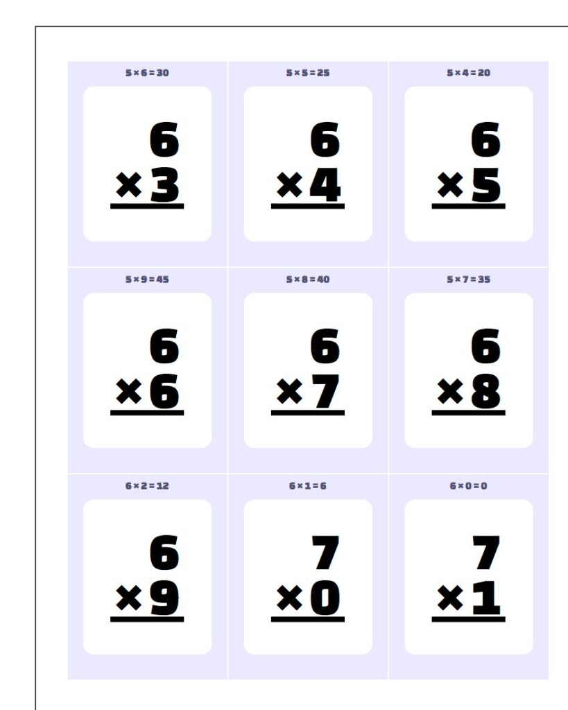 Multiplacation Cards Zelay.wpart.co Inside Printable Multiplication Flash Cards 1 12 Multiplacation Cards Zelay.wpart.co Inside Printable Multiplication Flash Cards 1 12