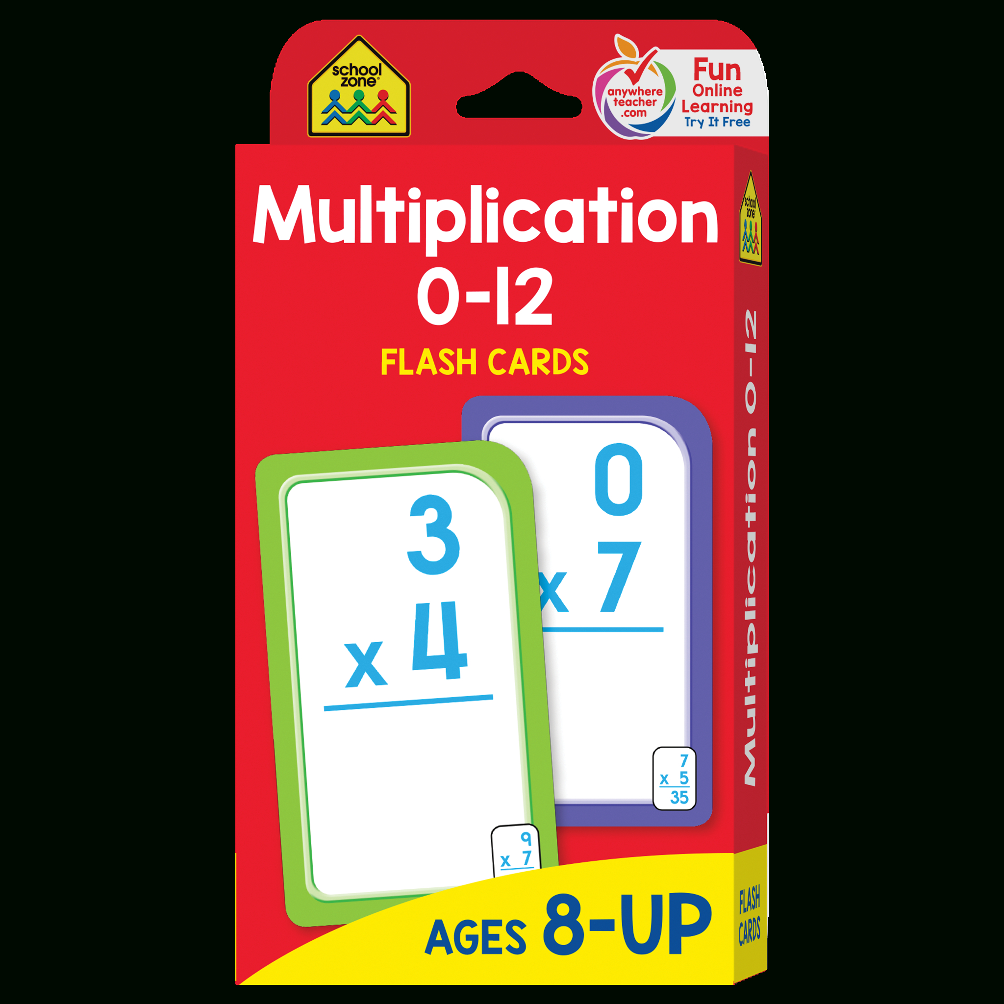 Printable Multiplication Flash Cards 012