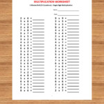 Multiplication 3 Minute Drill H With Answers (10 Sheets)/pdf pertaining to Multiplication Worksheets Year 3 Pdf