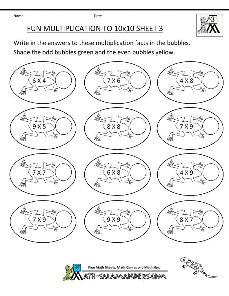 Multiplication Arrays Worksheets Grade 3 Pdf | Times Tables within Printable Multiplication Games Pdf