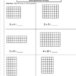 Multiplication Arrays Worksheets throughout Printable Multiplication Array Worksheets