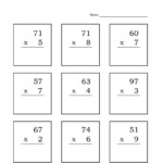 Multiplication Double Digit X Single Digit (10 Worksheets With Multiplication Worksheets Ks2 Pdf