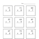 Multiplication Double Digit X Single Digit (10 Worksheets with Multiplication Worksheets Ks2 Pdf