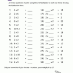 Multiplication Drill Sheets 2 Times Table 1 intended for Free Printable Multiplication Drill Sheets