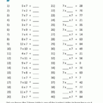 Multiplication Drill Sheets 3Rd Grade for Printable Multiplication Sprints