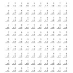 Multiplication Facts To 81 (Facts 2 To 9; 100 Per Page) (A with Printable 100 Multiplication Facts Timed Test