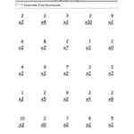 Multiplication Facts Worksheets Tags : Stunning Twotwo Inside Printable Multiplication Worksheets 2S