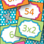 Multiplication Flash Card Match | Multiplication, Learning in Large Printable Multiplication Flash Cards