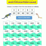 Multiplication Math Games inside Printable Multiplication Board Games