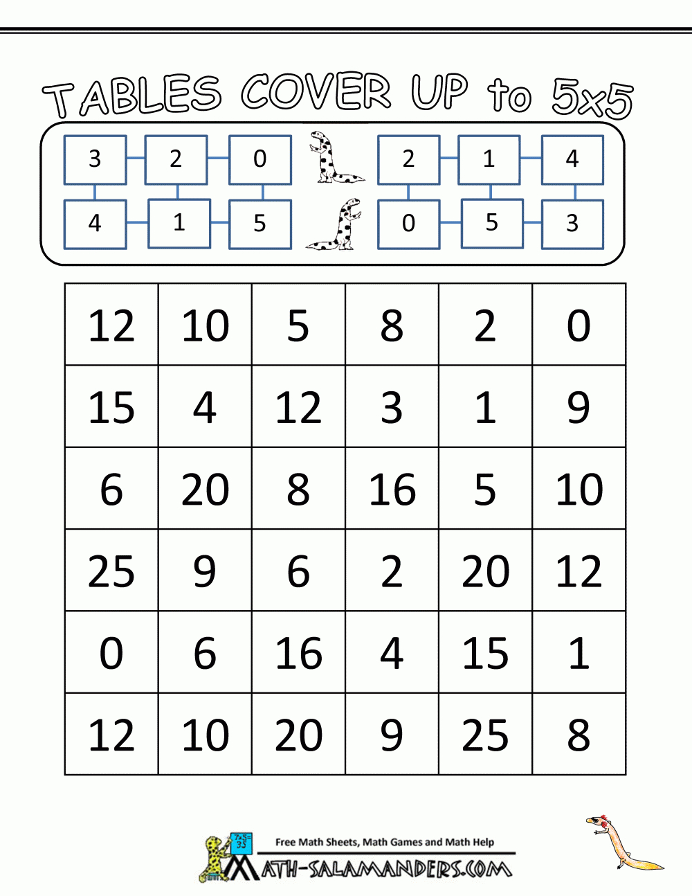 Multiplication Math Games inside Printable Multiplication Games For 2Nd Grade