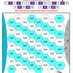 Multiplication Math Games regarding Multiplication Race Printable
