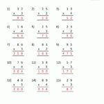 Multiplication Practice Worksheets Grade 3 pertaining to Multiplication Worksheets Year 3 Pdf