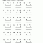 Multiplication Sheet 4Th Grade for Multiplication Worksheets Regrouping