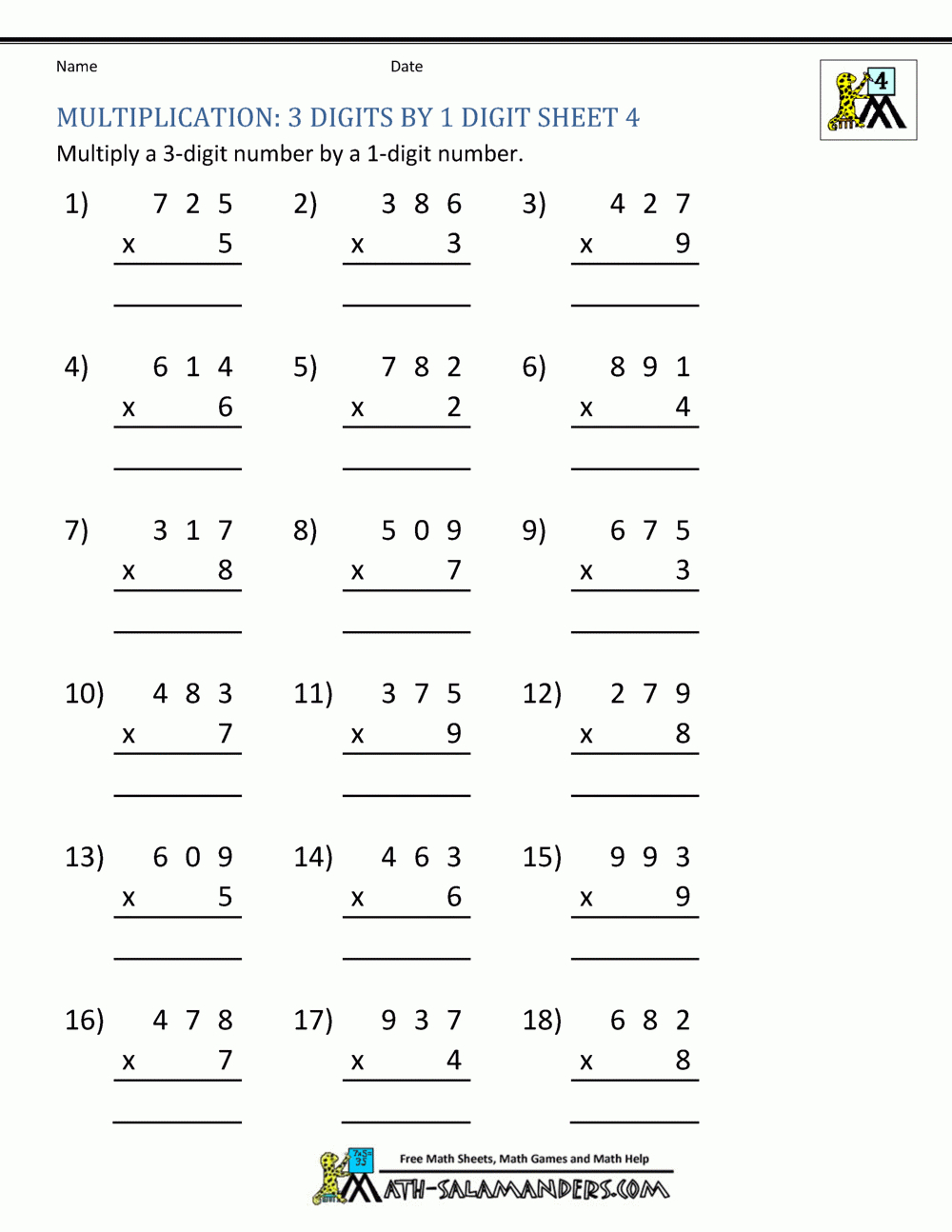 Multiplication Sheet 4Th Grade within Multiplication Worksheets X1 Multiplication Sheet 4Th Grade within Multiplication Worksheets X1